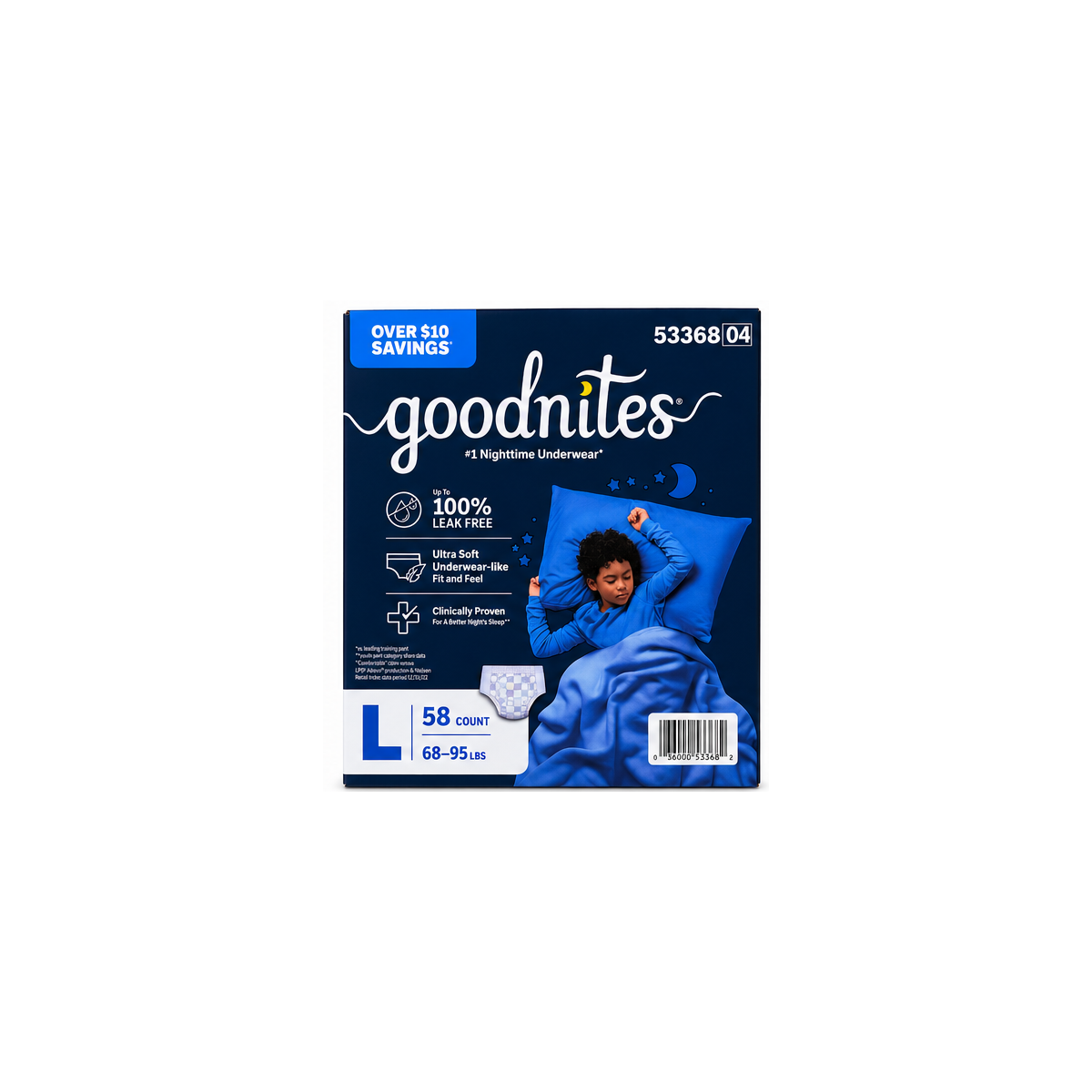 Goodnites Boys Nighttime Underwear, Overnight Protection – Multiple Sizes